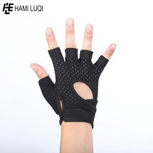 Wholesale Crossfit Leather Gym <b>Gloves</b> for Sports Spandex <b>Weight</b> Lifting <b>Gloves</b> for Workout Bodybuilding & Power <b>Training</b> - Product Image 4
