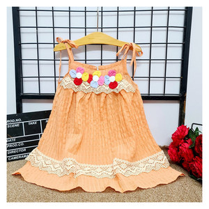 Offre Spéciale Haute Qualité filles d'été vêtements enfants 100% coton enfants filles à manches courtes robe - Product Image 4