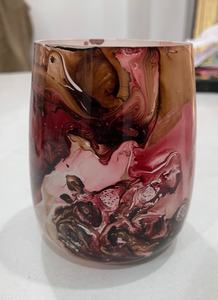 Designer <b>Marble</b> <b>Candle</b> Jar Wholesale Tall Cylinder Multicolor Latest New Style for Christmas Occasions - Product Image 2