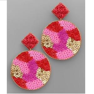 Fashion Jewelry Seed Bead <b>Earrings</b> Multi Color Embroidered <b>Handmade</b> <b>Earrings</b> From India for Women and Girls - Product Image 4