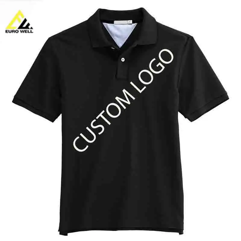 Men's Casual Polo T-Shirt 100% Cotton Golf Clothing with Breathable Solid Design Anti-Shrink and EL Flashing Features
