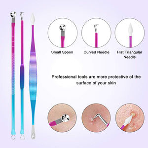 Kit de Herramientas para Eliminar Puntos Negros Rainbow 2026, 10 Piezas, Herramienta Profesional para Eliminar Espinillas, Tratamiento para Granos, Puntos Negros e Imperfecciones - Product Image 5