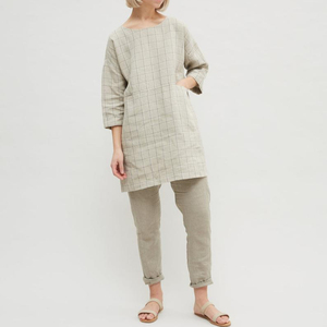 Nouvelle collection haut de gamme 2026 : Pyjama confortable pour femme, ensemble de nuit à manches longues imprimé, robe de nuit complète - Product Image 1