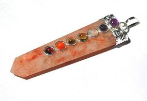 Beautiful High Quality Natural Crystals Sun Stone Chakra Flat pendants wholesale Gemstone Pendants Pendants ;Wholesaler - Product Image 6