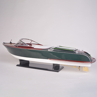 Riva Aquariva-réplica de madera hecha a mano con soporte de exhibición, modelo de barco pintado de 90 cm, coleccionable, Decoración, regalo, venta al por mayor