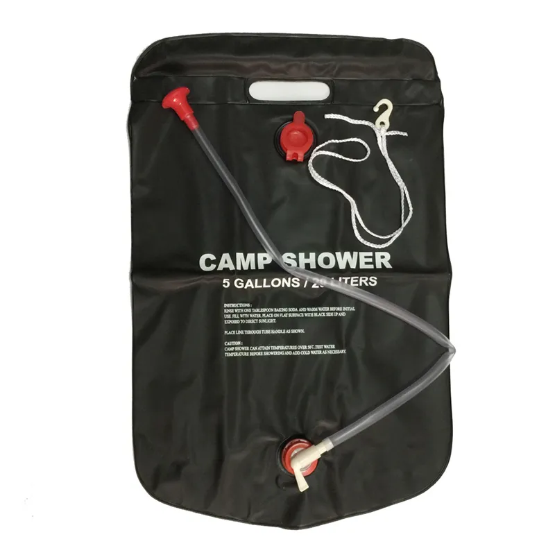 High Quality 20 Litres Water Shower Bag for Outdoor in Black Color