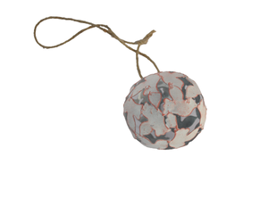 ROSE GOLD LEAF DESIGN BALL CHRISTMAS HANGING ORNAMENT HIGH QUALITY METAL CHRISTMAS <b>TREE</b> DECORATION - Product Image 1