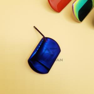 El espejo de belleza cuadrado grande de acero inoxidable con logotipo personalizado, Color de plasma púrpura, ofrece pinzas cómodas para extensión de pestañas con estilo - Product Image 6