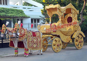Chariot cendrillon d'entrée de mariage, chariot pour marié et mariée, grande mariée, d'entrée - Product Image 5