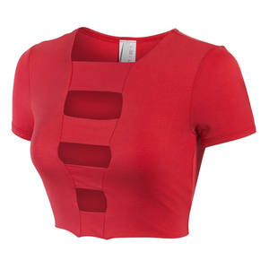 custom print plain 95% cotton 5% elastane t <b>shirt</b> cropped ladies top tee tshirt women tops fashionable crop top <b>shirts</b> - Product Image 1