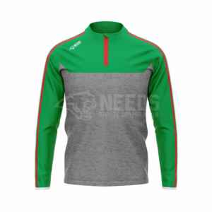 Vêtements de sport de football gaélique GAA sur mesure de haute qualité, 100% polyester brossé 260 g/m², haut à demi-zip unisexe adulte - Product Image 3