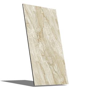 กระเบื้องปูพื้นเซรามิกพอร์ซเลนเคลือบเงาสีขาวลายหินอ่อนแบบเต็มแผ่นสำหรับขายส่ง - Product Image 1