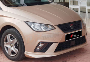 Seat Ibiza MK5 2017 - 2020 labio delantero divisor cuchilla frontal crudo negro mate superficie de plástico de alta calidad Ibiza Kit de Spoiler frontal - Product Image 2