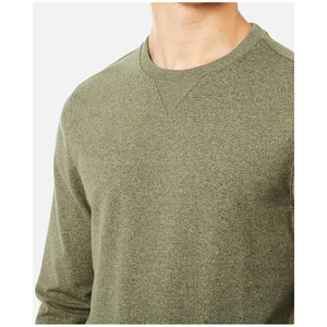 KISSM4, suéter de cuello redondo de alta calidad para hombre, sudaderas 100% de algodón, forro polar, patrón sólido, bolsillo tejido de talla grande, calle de invierno - Product Image 3