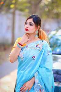 Vichitra — chemisier indien traditionnel, vêtement pour mariage, broderie en soie, haute qualité, Collection, vente en gros, 2020 - Product Image 5