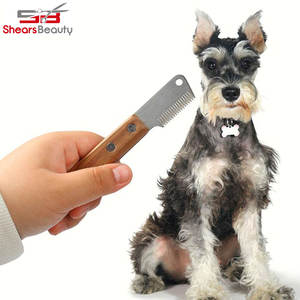 Toilettage pour animaux De compagnie Professionnel En Acier Inoxydable Bandes Couteau Offre Spéciale Toilettage Rayures Couteau - Product Image 3