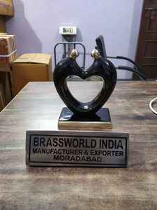 Cœur en laiton noir, souvenir de crémation, urne cuivworld inde - Product Image 2