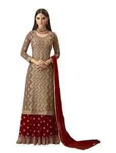 Diseñador Georgette bordado con trabajo hecho a mano lehenga choli con dupatta ropa de boda precio al por mayor Ropa Étnica apparelgarment - Product Image 3