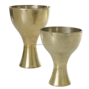 Metal Compote <b>vase</b> <b>set</b> of 2 - Product Image 1