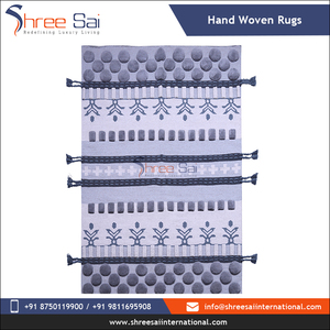 Tapis d'intérieur en coton tissé à la main, motif géométrique oriental moderne, pour salon, personnalisable, antidérapant, toutes saisons, en solde - Product Image 3