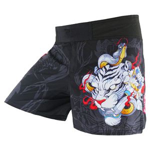 กางเกงขาสั้น MMA สำหรับใส่ออกกำลังกาย,ระบายอากาศได้ดีมวยไทยคิกบ็อกซิ่งเสื้อผ้ามวยไทยแบบสั้น - Product Image 1