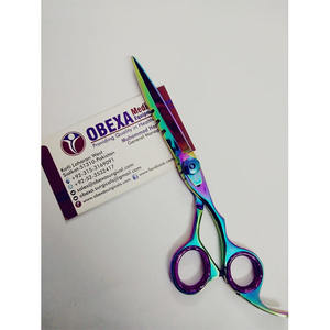 Ciseaux de coiffure professionnels Obexa OBS-09094 J2 420c en acier japonais, poli miroir, pour droitiers (6,5 pouces), logo personnalisé - Product Image 1