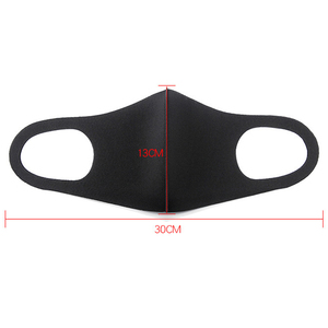 Mascarilla facial reutilizable de algodón, Impresión de moda lavable personalizada, color negro, entrega rápida - Product Image 4