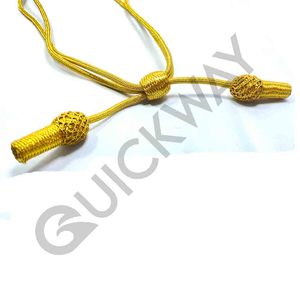 Cordes de capuchon d'officier de cérémonie avec cordons de capuchon de protection en fil de lingot - Product Image 5