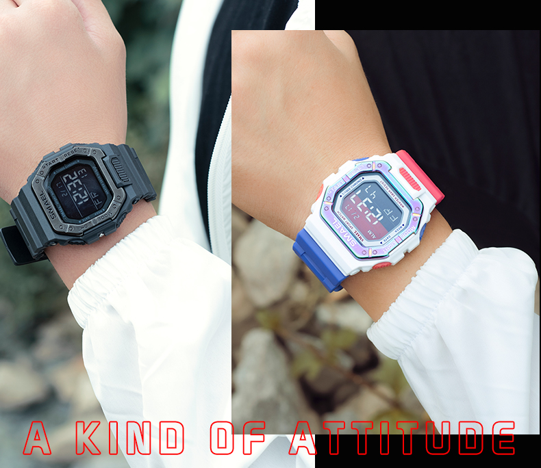 Best selling digital watch for kids colorful SMAEL 8059 fashion water resistance sport watch children