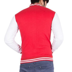 Classic College Baseball Jacket for Men Fashion Slim Fit Custom Logo Soft Cotton Fleece Varsity with Hoodie <b>Fur</b> Wool Shell - Product Image 4