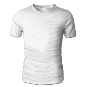 ร้อนขายที่กำหนดเองขายส่งธรรมดาเสื้อบุรุษบางพอดีสีขาวยิมเสื้อยืด - Product Image 1
