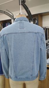 Veste en jean pour hommes personnalisée de haute qualité Top Design Slim Fashion Casual Work Jean Jacket Button Pocket Solid 100% Cotton Winter - Product Image 3