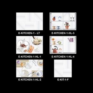 Carrelage numérique moderne robuste de 300x450mm Mosaïque en porcelaine émaillée pour les murs intérieurs Finition brillante Style classique - Product Image 2