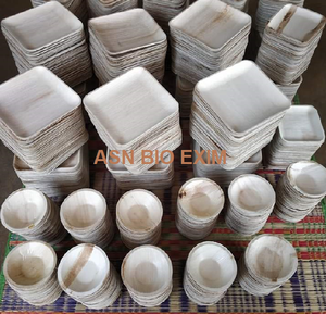 100% Platos y platos de hojas de areca orgánicas naturales ecológicos con patrón de planta único grabado función orgánica incluida - Product Image 6