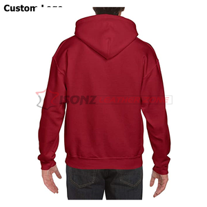 Venta al por mayor de encargo de alta calidad tirar sobre el pigmento teñido lavado sudaderas con capucha con diseño forrado chaqueta con capucha de lana - Product Image 2