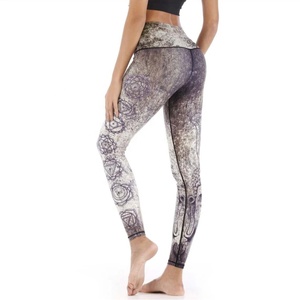 Leggings Deportivos para Mujer, Diseño Personalizado con Estampado de Arcoíris, Pantalones de Yoga, Cintura Media, Spandex/Poliéster Transpirable - Product Image 5