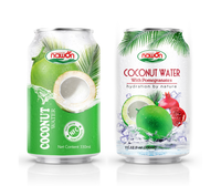 Distributeur d'eau de noix de coco Pure, 330ml, eau en noix de coco biologique avec clip, jus saine de thaïlande, prix de gros