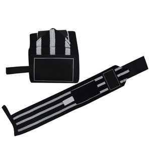 Calidad profesional 18 \ "Grado de competencia Levantamiento de pesas Muñequeras Material de tela con soporte pesado - Product Image 5