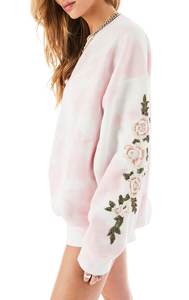 <b>Top</b> Trend Hot Sale Customize <b>Women</b> New Arrival High Quality Light <b>Pink</b> Tie Dye Printed Sweatshirts - Product Image 3