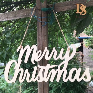 Merry Christmas Laser-Cut Wooden Sign Home and <strong>Garden</strong> <strong>Ornaments</strong> Elegant Letters Decoration <strong>for</strong> Wall <strong>Wood</strong> Crafts Wooden Boxes - Product Image 4