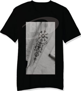 T-shirt imprimé streetwear pour homme, noir, coton, col rond, design graphique, pour vente en gros en marque privée - Product Image 5
