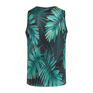 Vente en gros de débardeurs en coton respirants ajustés en coton pour hommes avec logo personnalisé unique en vente en gros - Product Image 2