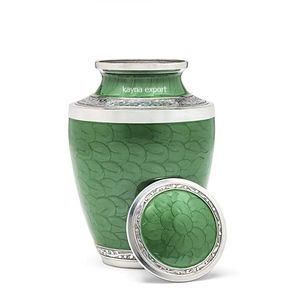 Urne funéraire en métal pour adultes avec gravure de mains en prière, style américain, biodégradable, couleur personnalisée, capacité de 200 pouces cubes - Product Image 2