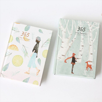 Angepasst Leder Kawaii sublimation Hardcover Nette 365 Tagebuch journal planer notebook aufkleber
