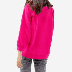 Heavy Duty Pink Slim Fit Fleece Sudadera Totalmente personalizable de alta calidad Heavy Duty Thick Fleece para promociones de invierno - Product Image 2