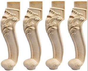 Ordinary Carving Teak Mahogany <b>Pine</b> Knock <b>Wooden</b> Legs for Dining Coffee Side Console Table Living Room Workshop Apartment - Product Image 1
