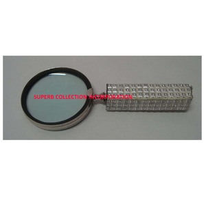 Loupe à poignée artificielle en argent inoxydable, Vintage - Product Image 6