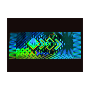 Étiquettes holographiques de sécurité holographiques 3D PET découpées à l'emporte-pièce de haute qualité Autocollants à haute adhérence UV Nouveau design Artisanat industriel - Product Image 1
