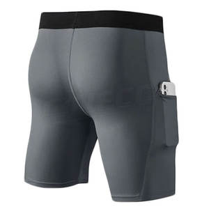 กางเกงขาสั้นรัดเอวยางยืดสำหรับผู้ชายชุดกีฬาในยิมขายส่ง - Product Image 5