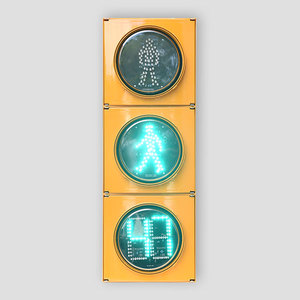 3 voies <span class=keywords><strong>Rouge</strong></span> Vert Led <span class=keywords><strong>Feu</strong></span> de Signalisation Piétonnière Avec Compte À Rebours - Product Image 4